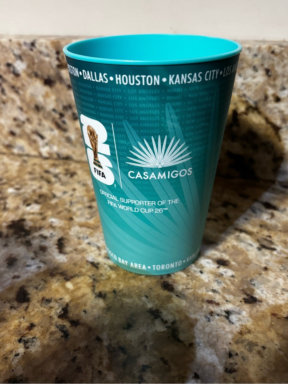 (4) Casamigos FIFA World Cup 26 Official Supporter Decorated Plastic Cups 16oz